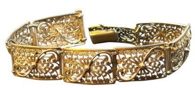 Auktion 376<br>filigranes Silberarmband-835-, L-ca. 19,5 cm, 17,26 gr [1]