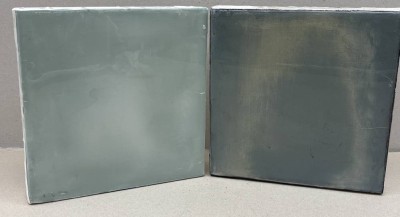 Auktion 376<br>Claudia KÜSTER (1965), 2x Komposition ohne Titel, Acryl auf Leinen, je 20x20 cm, verso signiert , siehe http://www.claudia-kuester.de/ [1]