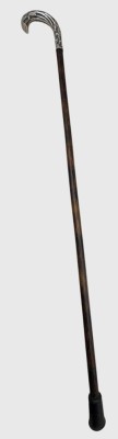 Auktion 376<br>Gehstock mit Silbergriff, ungedeutete Punzen und Namensgravur, L-92 cm [1]