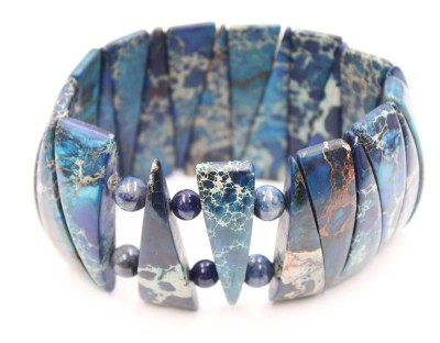 Auktion 376<br>Jaspis-Armband, ca. B-5cm [1]