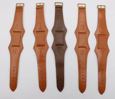 Auktion 376<br>5x Leder-Uhrenbänder, ca. L-22cm B-3,5cm [1]