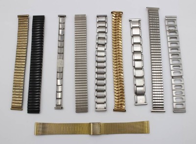 Auktion 376<br>8x div. Uhrenbänder, meist Flexbänder [1]