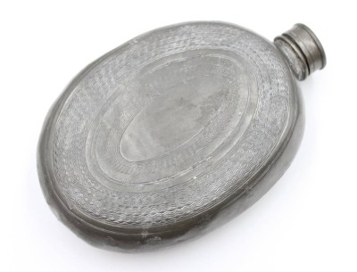 Auktion 376<br>antiker Flachmann, Zinn, beschädigt, L-13,5cm [1]