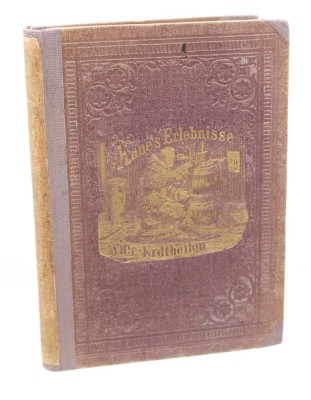 Auktion 376<br>Ein Weltfahrer oder Dr. E. K. Kane's Erlebnisse in vier Erdtheilen, herausgegeben von J. A. Kutzner Verlag von Otto Spamer in Leipzig, um 1900, Altersspuren [1]