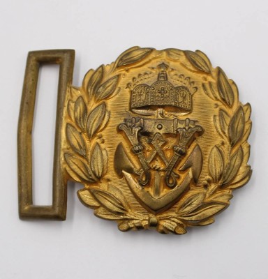 Auktion 376<br>Offiziers-Koppelschloss bzw. Schärpenschloss der Kaiserlichen Marine, Modell bis 1902 [1]