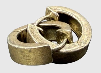 Auktion 376<br>Paar Creolen, Silber-925- mit Klappscharnier, D-1,5 cm, 4,91 gr [1]