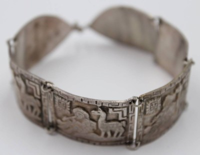 Auktion 376<br>orientalische Armband, 900er Silber, ca. 42 gr., L-20cm B-3cm [1]