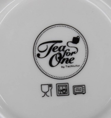 Auktion 376<br>Set, Tea for One, Rosendekor, Teekanne, Tasse, U.T., 2x Kuchenteller, Kanne H-10,5cm Tasse H-5,5cm [1]