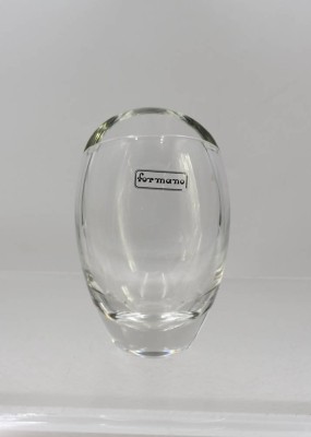 Auktion 376<br>Vase, Formano, farbloses Glas, ca. H-15cm [1]