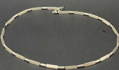 Auktion 376<br>Glieder-Silber-925- Halsband, L-48 cm, 15,56 gr. [1]
