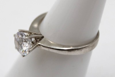 Auktion 376<br>925er Silber-Ring, klarer Stein, 2,7gr., RG 55 [1]