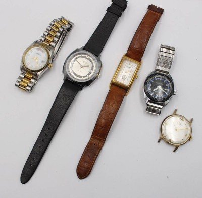 Auktion 376<br>5x div. Vintage-Armbanduhren, Alle defekt [1]