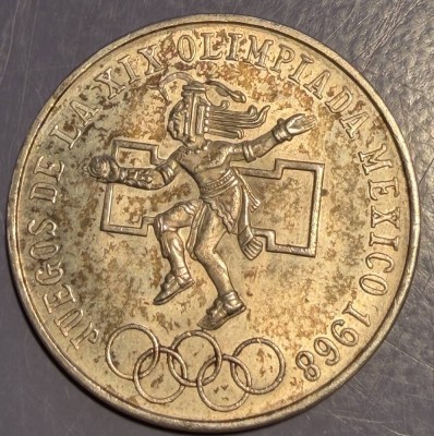 Auktion 376<br>Silbermünze 25 Pesos Mexico, 1968, -720-, 22,46 gr [1]