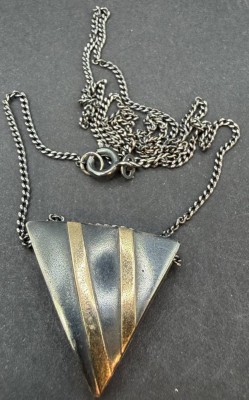 Auktion 376<br>Silberkette mit Anhänger, Silber-925-, 5,93 gr. [1]