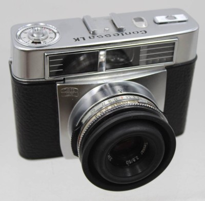 Auktion 376<br>Zeiss Ikon Contessa LK, 60er Jahre,  Carl Zeiss Tessar 2,8/50 mm Objektiv, in Bereitschaftstasche [1]