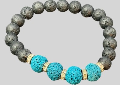 Auktion 376<br>Schaumkoralle Zugarmband, grau/blau, 11,16 gr [1]