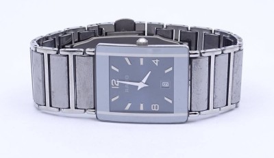 Auktion <br>Damen Armbanduhr RADO Diastar , Quartzwerk, läuft derzeit, Keramikband, Saphirglas, Gehäuse 24x28mm [1]