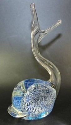 Kunstglas-Fisch, H-18cm. [1]