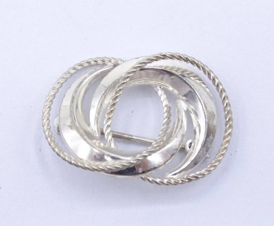 Auktion <br>Brosche aus 835er-Silber, gest. 