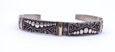Auktion <br>Armspange, Silber + Gold, orientalisch, 14,8g. [1]