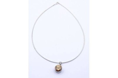 Schlangenhalskette mit Silberanhänger, Silber 0.925, L. 45cm, zus. 15,5g. [1]