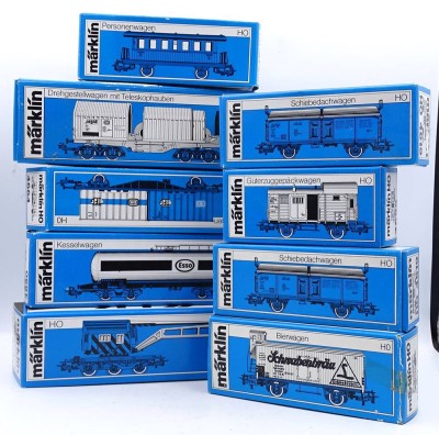 Auktion <br>Konvolut Märklin - Personenwagen, Bierwagen, Schiebedachwagen etc. OVP, Neuwertig [1]