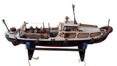 Auktion 362<br>gr. RC Motorschiff Modell, Hansa-6, guter Zustand, L-63 cm, Funktion nicht geprüft [1]