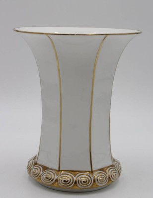 Auktion <br>Kratervase, Krautheim, um 1920, Golddekor, berieben, H-18cm. [1]