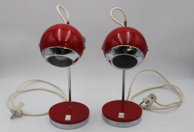 Auktion <br>Paar Tischlampen wohl Frankreich,Space Age,1960/70er Jahre, 