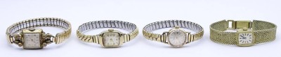 Auktion <br>4x div. Damen Armbanduhren, mechanisch, 2 Werke stehen [1]