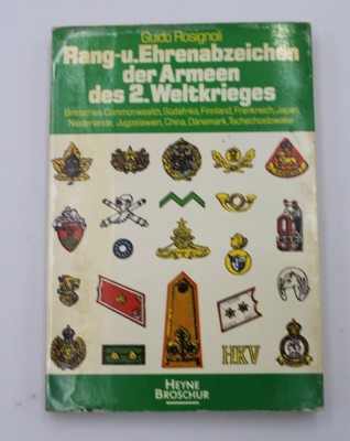 Auktion 338<br>Guido Rosignoli, Rang-u. Ehrenzeichen der Armeen des 2. Weltkrieges, 2. Band, 1975 [1]
