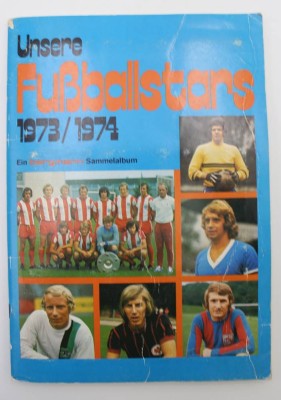 Auktion 338<br>Sammelbilderalbum, Bergmann, Unsere Fußballstars 1973/74, komplett, leichte Altersspuren [1]