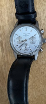 Auktion 356<br>Armbanduhr Rover&Lakes Titanium Chronograph, Quartz, Lederband, sehr guter Zustand [1]