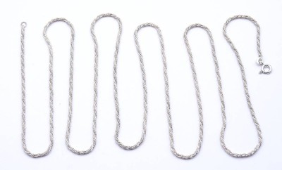 Auktion <br>Lange 925er Silber Halskette, L. 100cm, 11,6g. [1]