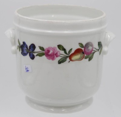 Auktion 340<br>kl. Übertopf, Porcelaine de Paris, Décor  Les quatre Saisons, H-12cm D-11cm [1]