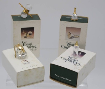 Auktion 340<br>4x div. Miniaturen, Crystal Memories, Swarovski, OVP [1]