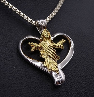 Auktion <br>Halskette mit Anhänger, Kette L. 63cm, zus. 11,8g. [1]