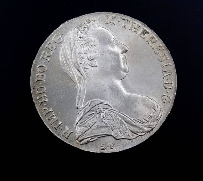 Auktion 340<br>Maria Theresien Taler, Nachprägung, Silber, 28g. [1]