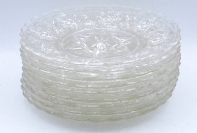 Auktion <br>9x Dessert Schalen, mittig Schleuderstern, D. 14,5cm [1]