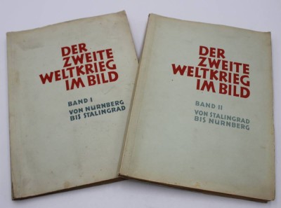Auktion 341<br>2x Sammelalben, Der Zweite Weltkrieg im Bild, 1. u. 2. Band, komplett [1]