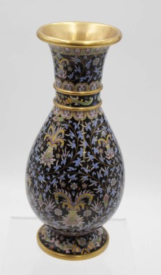 Auktion 341<br>Cloisonne-Vase, wohl China, H-26cm [1]