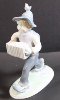 Auktion 369<br>Wanderer mit Ziehharmonika 