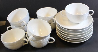 Auktion 361<br>8x Suppentassen mit 7 Untertassen 
