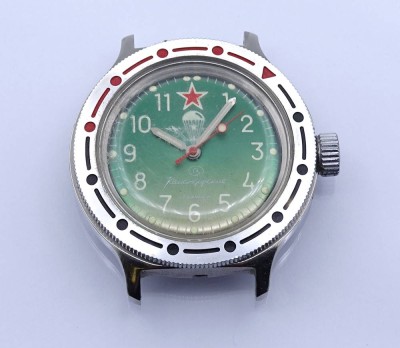 Auktion 342<br>russ. Armbanduhr, mechanisch, Werk läuft, D. 39,5mm, ohne Band [1]