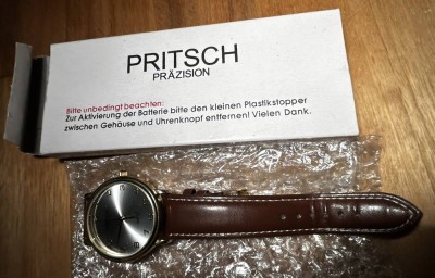 Auktion <br>Quartz Pritsch Prezission HAU, neu in orig. Karton [1]