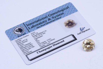Auktion <br>Champagnerfarbener Labor erstellter Brillant, 8,49ct., VVS [1]