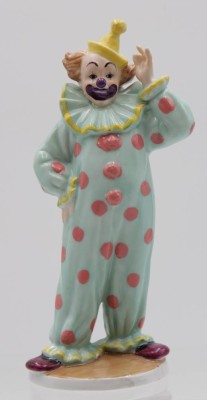 Auktion <br>Figur, Clown, CDO, Charly's Tales, bemalt in Unterglasur, ca. H-19,5cm [1]