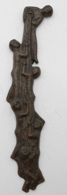 Auktion <br>figürliches Wandrelief, wohl Bronze, L-23,5cm. [1]