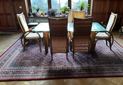Auktion <br>grosser Orientteppich, ca. 380x300 cm, guter Zustand (ohne Essgruppe) [1]