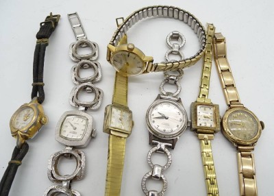 Auktion <br>7x div. mechan. Damenarmbanduhren, Werke nicht geprüft, Tasso, Citizen, Fero Feldmann, Safira, Junghans, [1]
